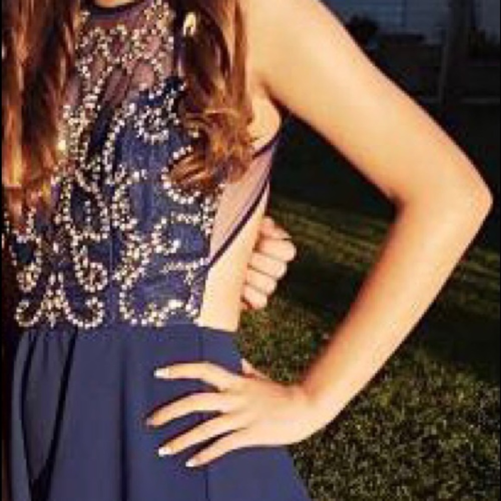 Royal blue hoco dress